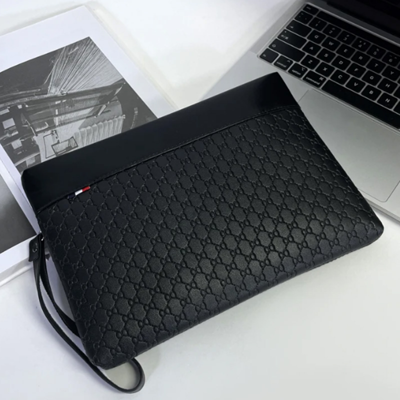Leather Wallet Men - Designer Business Tasche Leder Herren Clutch