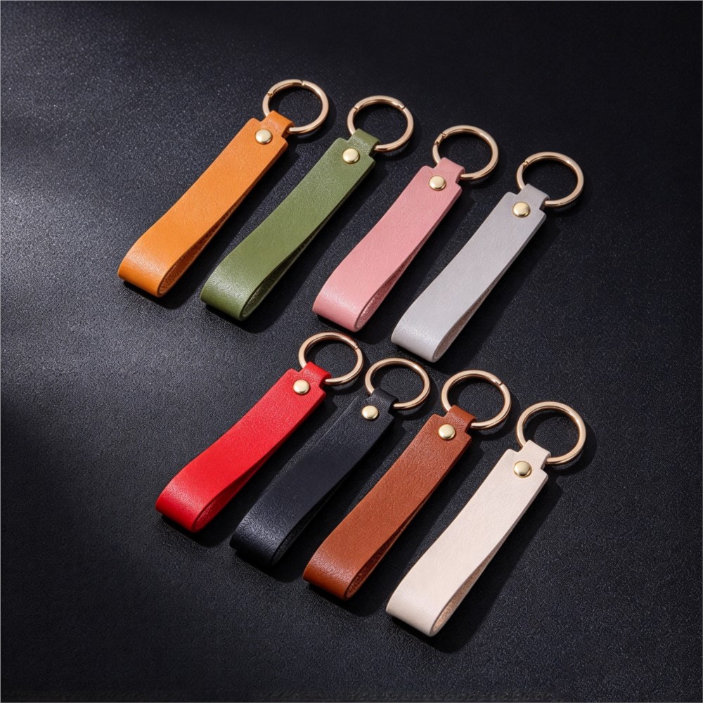 Leather Wallet Men - 1/5 Stück Schlüsselanhänger aus PU-Leder, Geschenk,