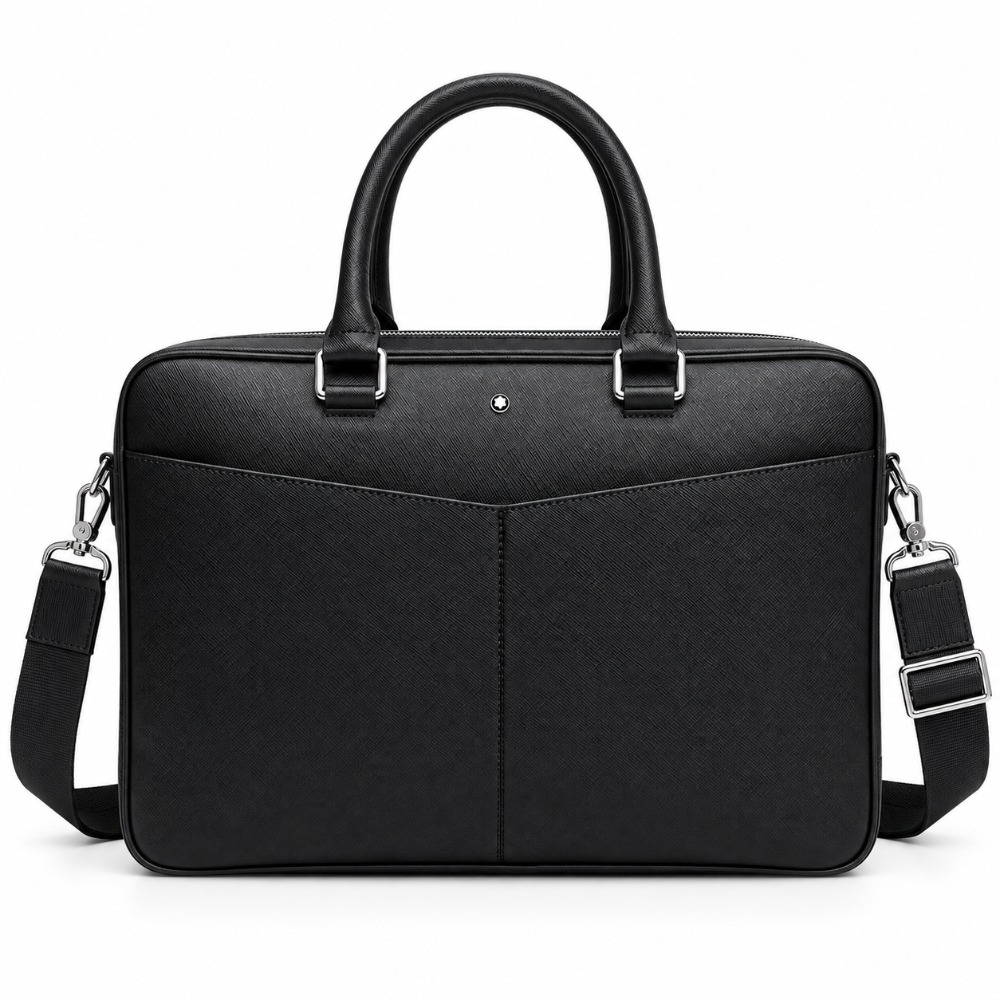 Leather Briefcase - Luxuriöse Herren-Aktentasche aus hochwertigem Leder, Laptop-Tasche