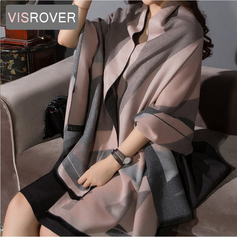 Cashmere Scarf - VISROVER luxus marke frau winter schal