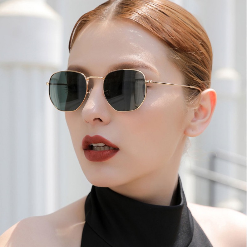 Designer Sunglasses - Runde Punk-Sonnenbrille für Männer, Luxusmarken-Designer Retro-Sonnenbrille