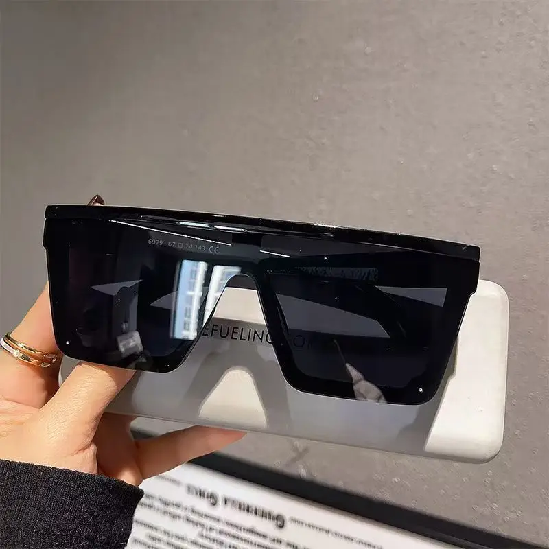 Sunglasses Uv400 - Vintage-Sonnenbrille, quadratisch, für Damen, Retro-Marke, verspiegelte