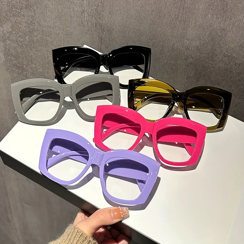 Sunglasses Uv400 - Neue Modische Eckige Brillen Trendige Vielseitige