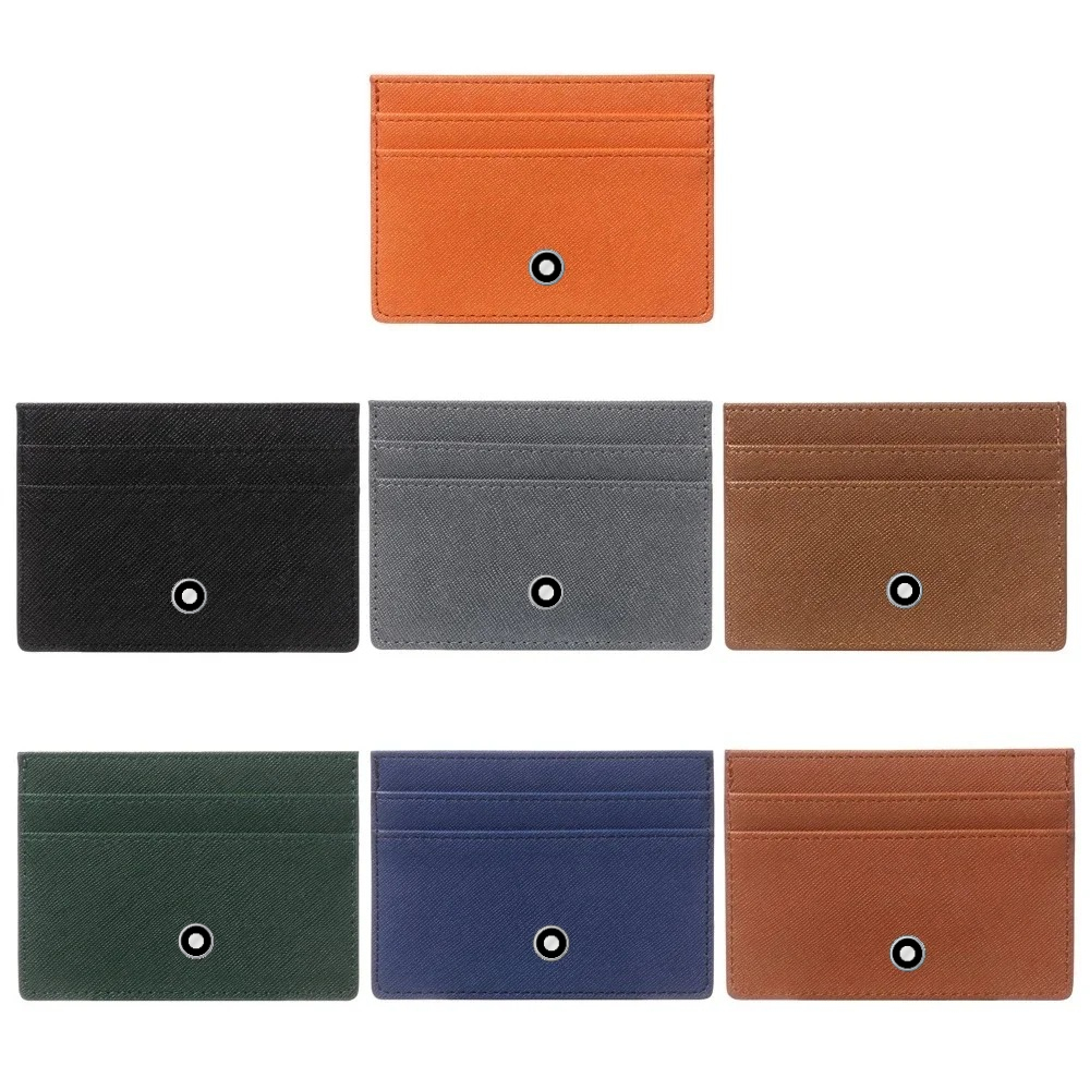 Leather Wallet Men - Minimalistische Damen- und Herren-Leder-Geldbörsen, Münzbeutel, Business-Ausweiskartenhalter,