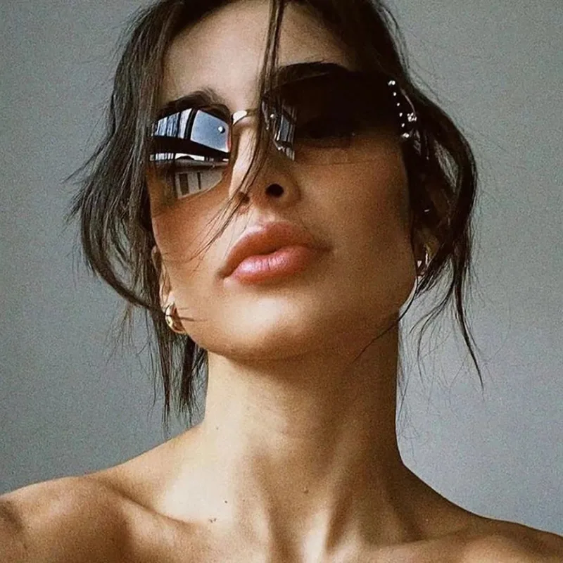 Designer Sunglasses - Neue Damen-Sonnenbrille, Luxusmarken-Design, modische Y2K-Sonnenbrille, für