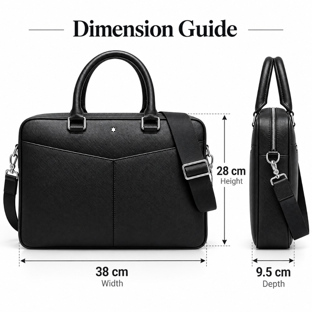 Luxuriöse Herren-Aktentasche a – Leather Briefcase Bewertung und Preis
