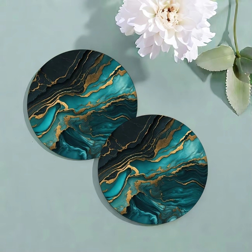 6-teiliges Set 4-Zoll-Getränke – Marble Coaster Set Bewertung und Preis