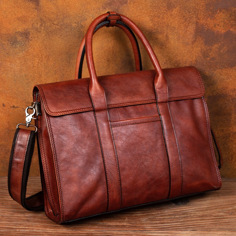 Handtasche aus pflanzlich gege – Leather Briefcase Bewertung und Preis