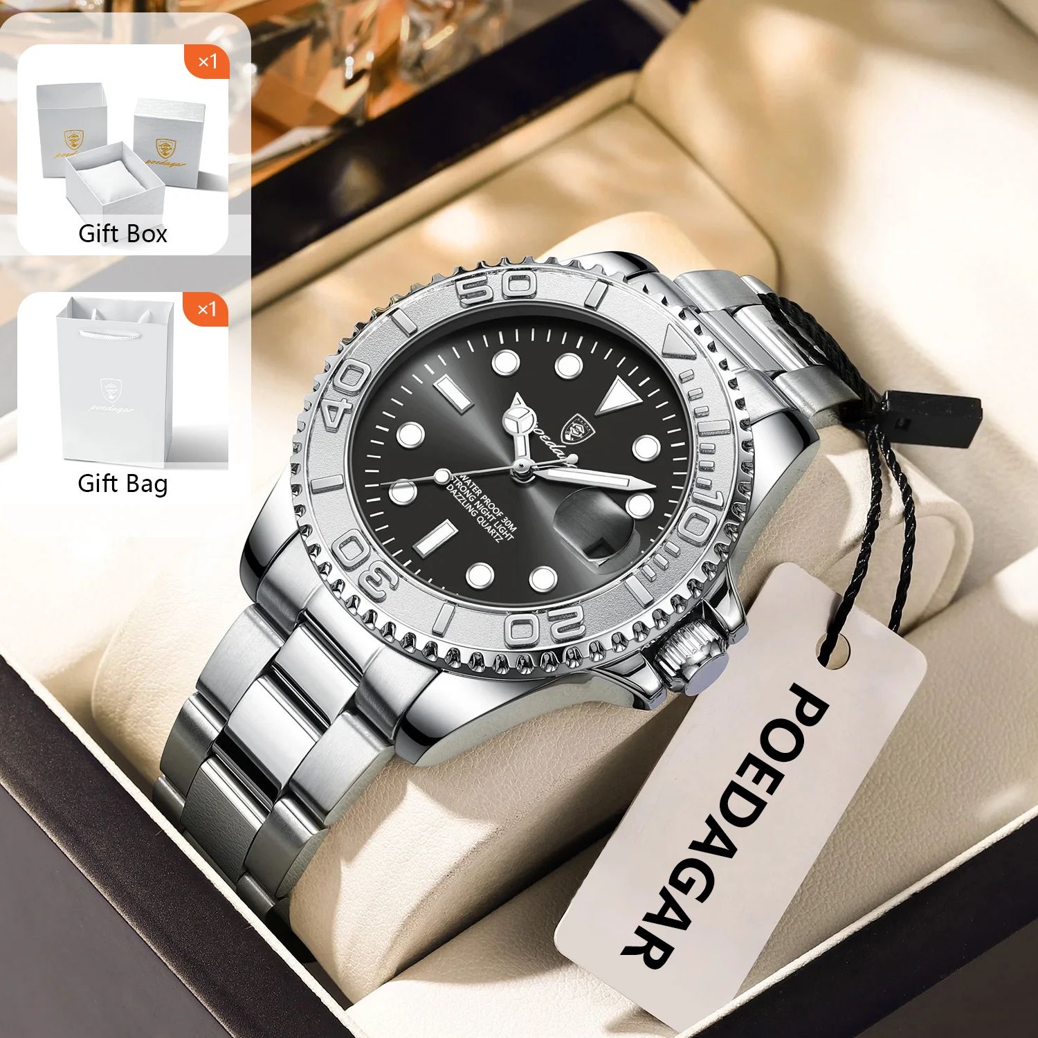 POEDAGAR Trendy Sport Mann Uhr – Luxury Watch Men Bewertung und Preis