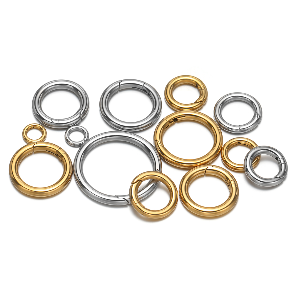 2 Teile/los Runde Federverschl – Gold Plated Jewelry Bewertung und Preis