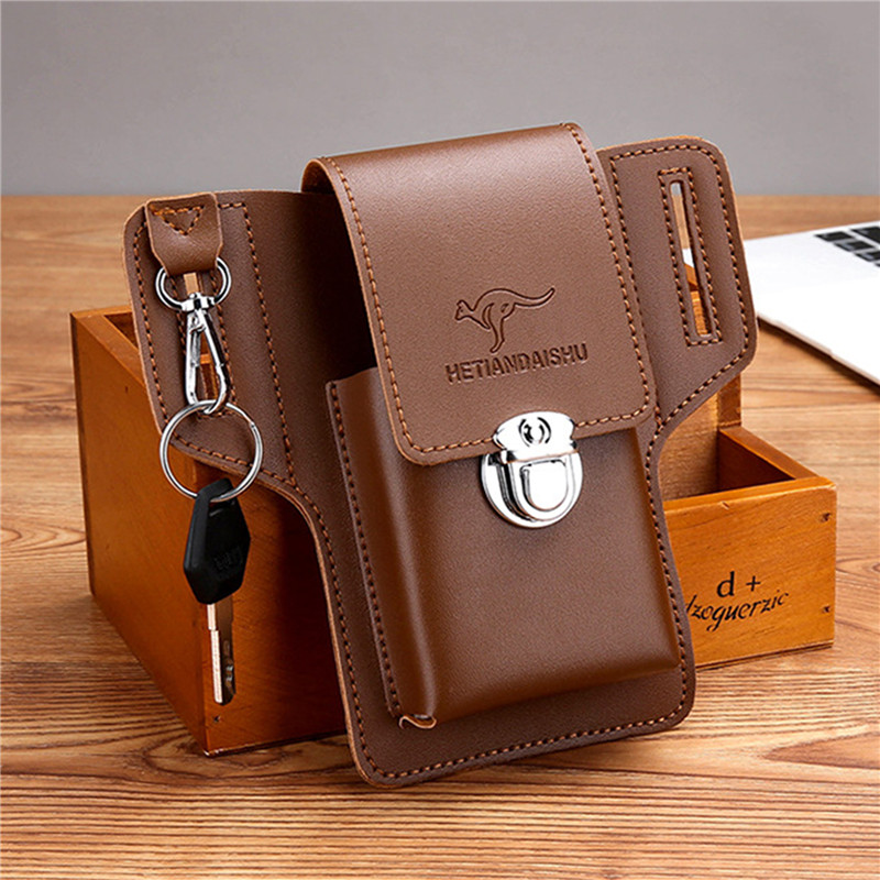 Telefon Gürtel Tasche Für Männ – Leather Wallet Men Bewertung und Preis
