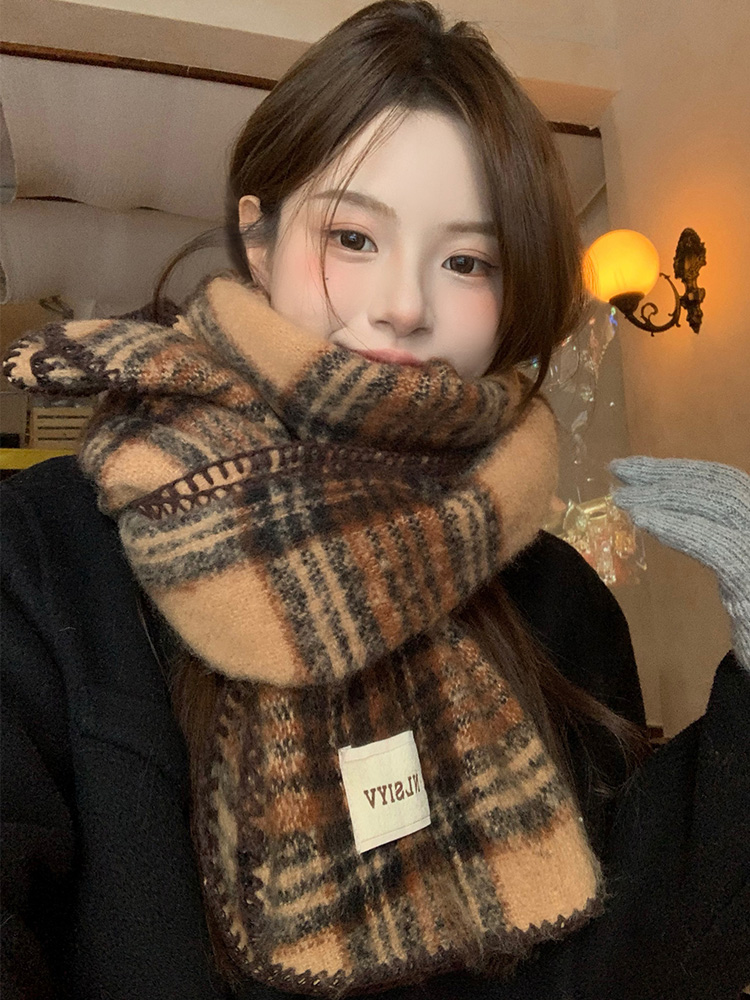 Brauner Karomuster-Schal, Unis – Cashmere Scarf Bewertung und Preis